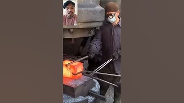 Incredible forging process of axle spindle with amazing technology  😲#shorts