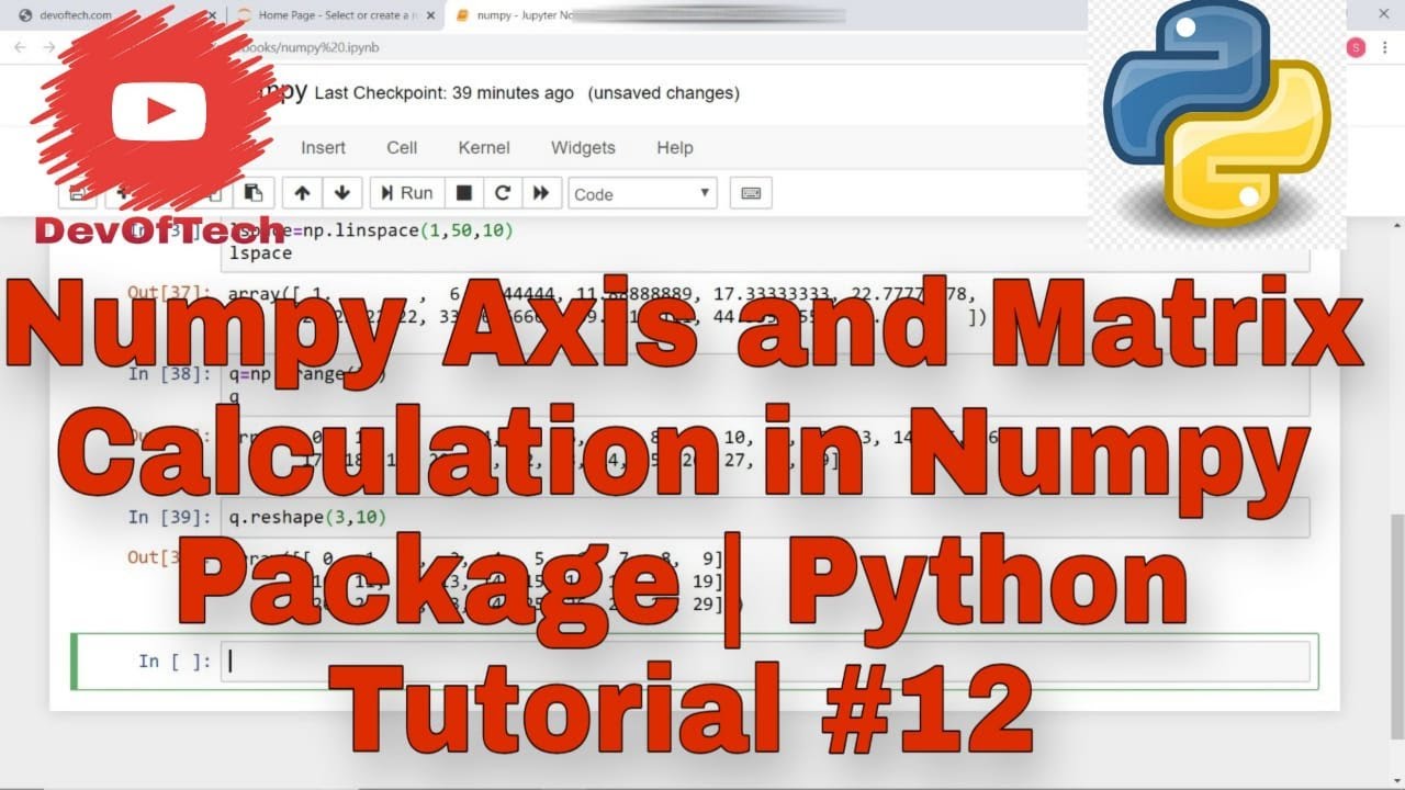 Numpy Axis and Matrix Calculation In Hindi Part 3 | Python Tutorial #12 ...
