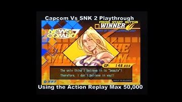 Capcom Vs SNK 2 Vega Playthrough using the Ps2 Action Replay Max 50,000 :D #Playstation #Sony #Ps2