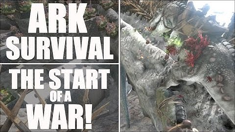 Ark Survival Evolved PVP Sever Raid - A Start To A War! - Official Primitive Raid (Xbox One)