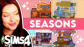 Building Dollhouses in The Sims 4 As Different Seasons // Sims 4 Build Challenge