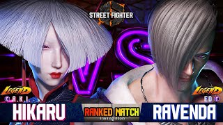 SF6🔥 HikaruShiftne (A.K.I.) No.1  Vs  Ravenda87 (ED)  🔥Top Ranked Match 🔥 SF6 DLC Replays 🔥