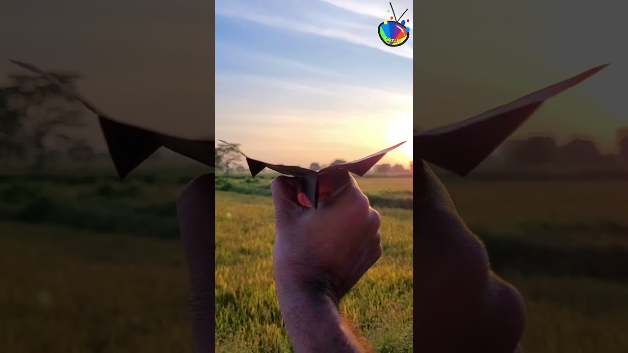 Paper plane fly far, longest flying paper airplane, flying origami aircraft