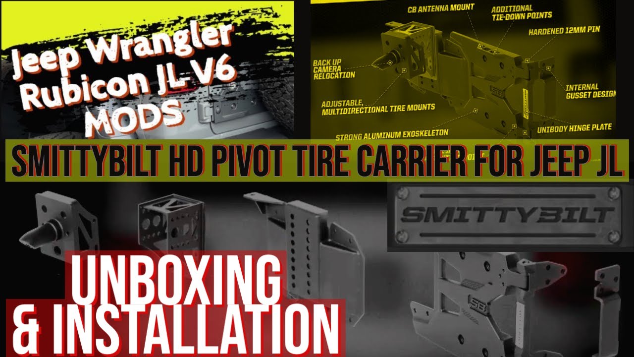 Smittybilt | HD Pivot Tire Carrier for Jeep JL