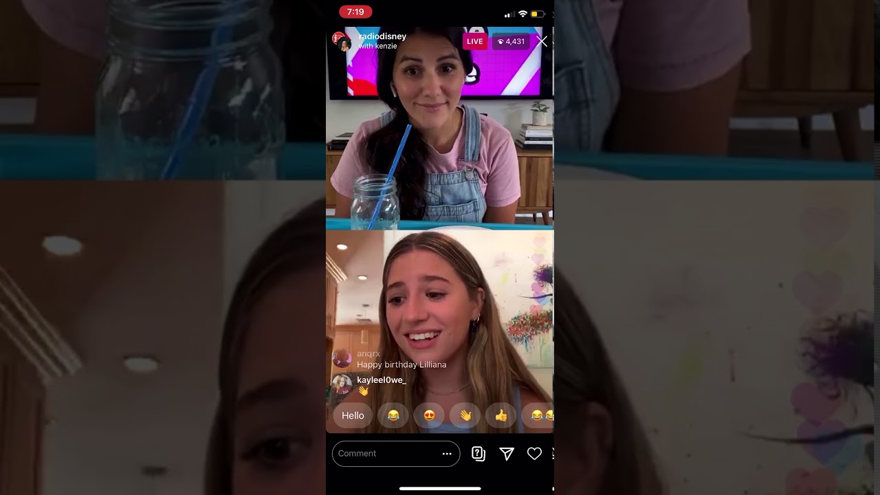 Kenize Kenzie Ziegler Instagram live 6/24/2020 || be tuned for a new video ...
