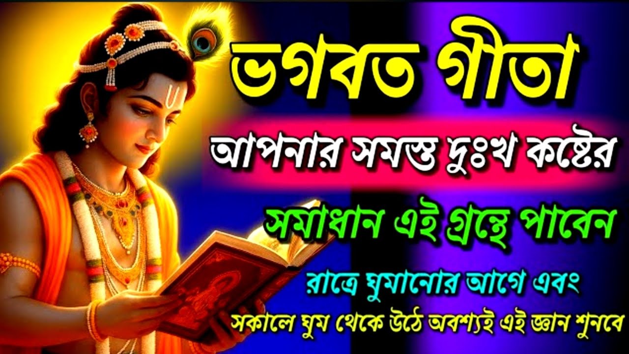ঘুমানোর আগে শুনুন গীতার বাণী, সব দুঃখ হবে শেষ | Bhagwat Geeta Saar