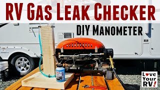 Simple DIY Manometer RV LP Gas Leak Checker