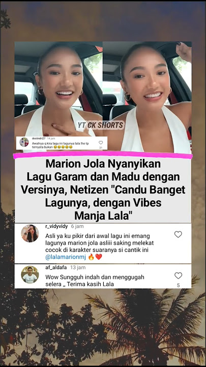 Ketika Marion Jola Nyanyikan Lagu 'Garam dan Madu' Bikin Netizen Candu 😍 #marionjola #fypシ゚ #short