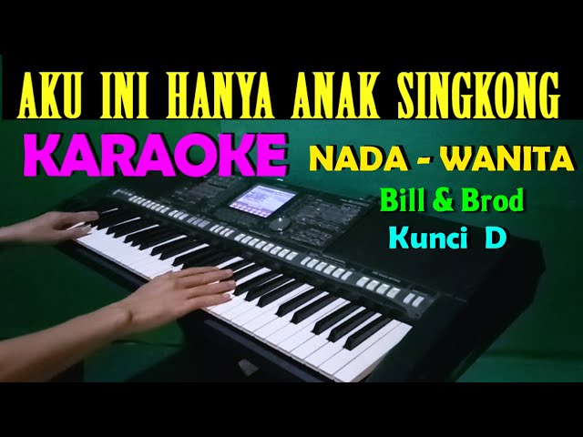 SINGKONG DAN KEJU - Bill & Brod | KARAOKE Nada Cewek / Wanita, HD class=