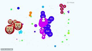 Agar.io Split running #3 with gonggonggong