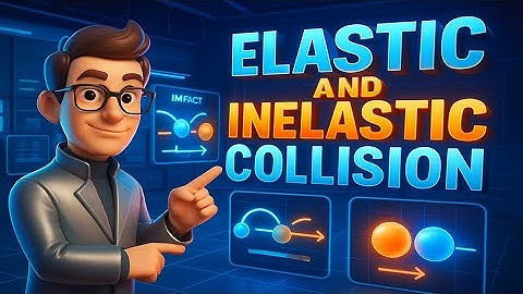 Elastic and Inelastic collisions || 11th class || 3D animation video