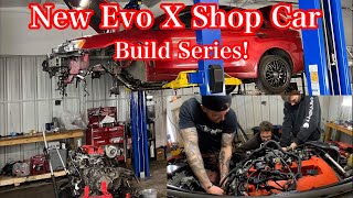 Introducing Our New EVO X Shop Car! This Thing Has Some Great Parts But It Needs Some Love…..