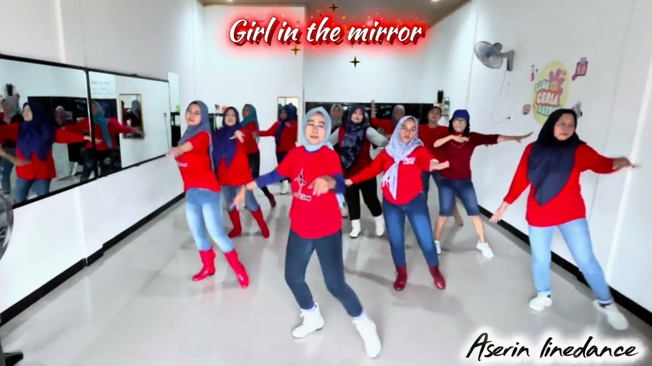 Girl in the mirror Linedance || Demo by Aserin linedance 