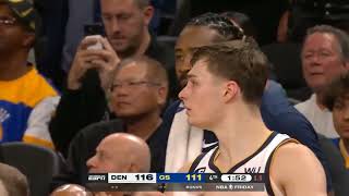 Michael Porter Jr defends Steph Curry with incredibly disciplined on ball defense 🔒