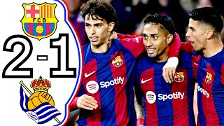 Barcelona vs Real Sociedad|Barcelona vs Real Sociedad All Goals & Highlights-2024