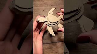 🦜🥹🐢 Making a baby PARROT TURTLE for my wall 🪼 Cardboard Craft | DIY Shark Tutorial #cardboard