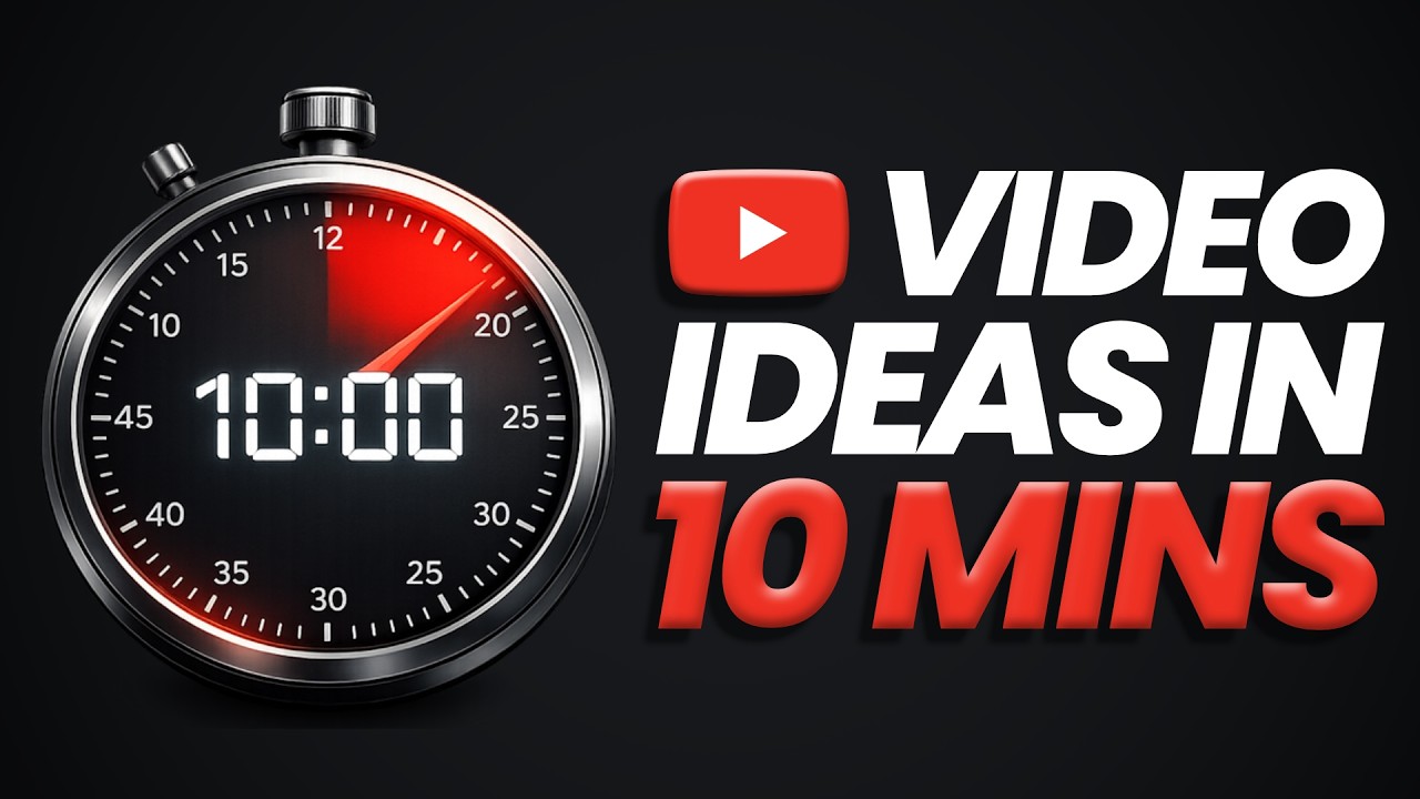Быстро находите идеи для видео на YouTube | Метод 10 минут