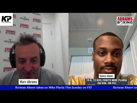 Ra'eese Aleem talks Mike Plania Showdown
