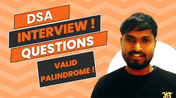 Valid Palindrome | DSA Interview Questions | Ch - 7 | #DSA #CodingInterview