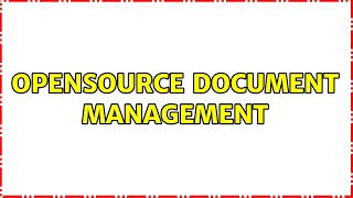 Ubuntu: OpenSource Document Management