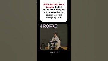@anthropic-ai CEO, Dario Amodei: first billion-dollar company with a single human employee by 2026