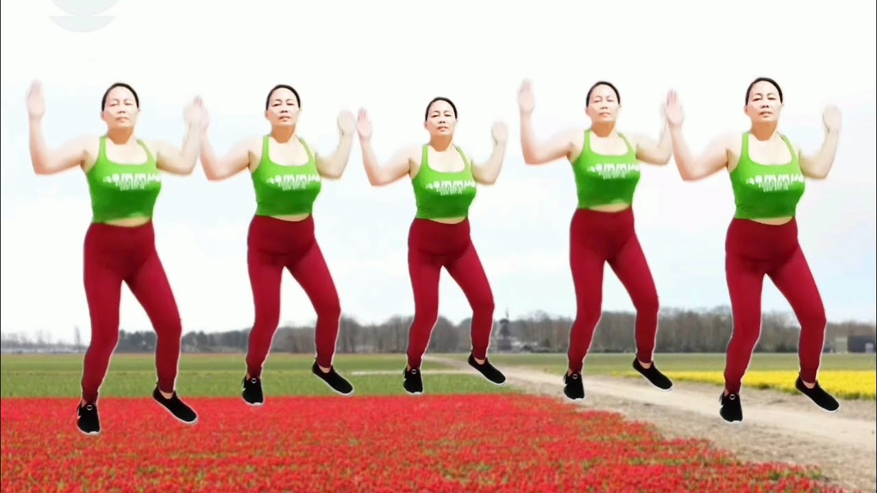 aerobics dance workout, for weight loss, reduce belly fat, fat burning/lovely dance fit