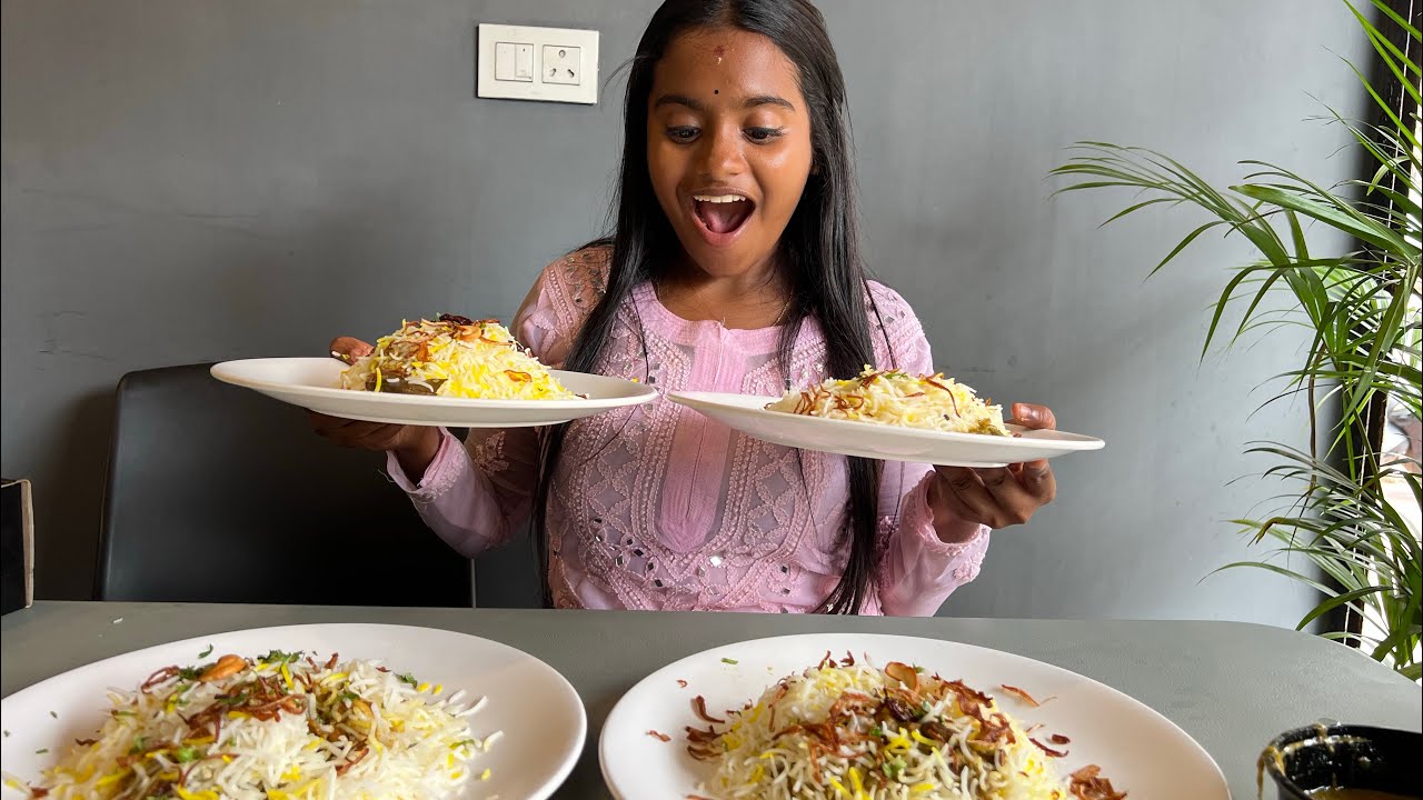 Biryani In Mangalore🤤Rakshita tulu talks #tulu #biryani #mangalore #rakshita #tulunadu #eating