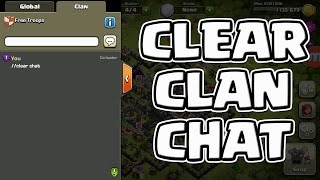 Clash of Clans | How to CLEAR the Clan Chat!