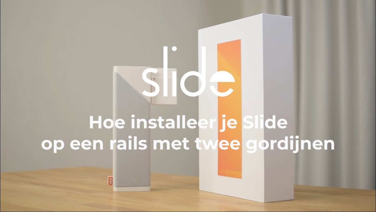 Supplement onderdelen mug De Slide installatie op een rails met twee gordijnen - YouTube