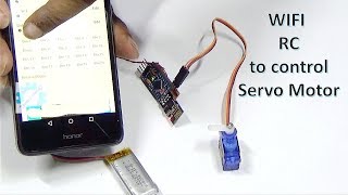 How to make WIFI remote control for Arduino Mini based servo motor : ESP8266