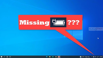 Battery Icon Missing from Taskbar- Widows 10 - Malayalam