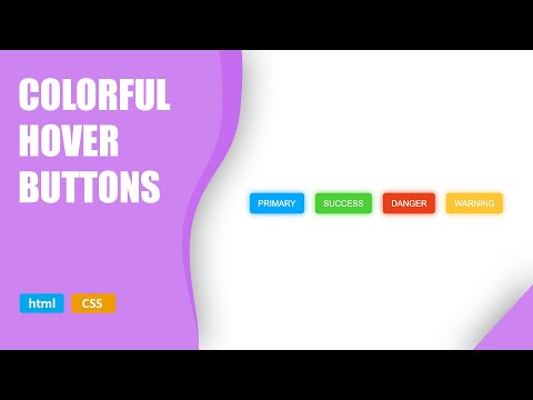 Colorful Hover Buttons • HTML/CSS
