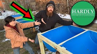 HOW I BUILD MY RAISED GARDEN BEDS OUT OF 55  GALLON FOOD GRADE DRUMS! | DIY | MATERIAL LIST IN DESC