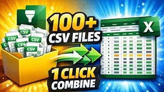 Transform and Append Multiple Complex CSV Files using Power Query  step-by-step in Telugu