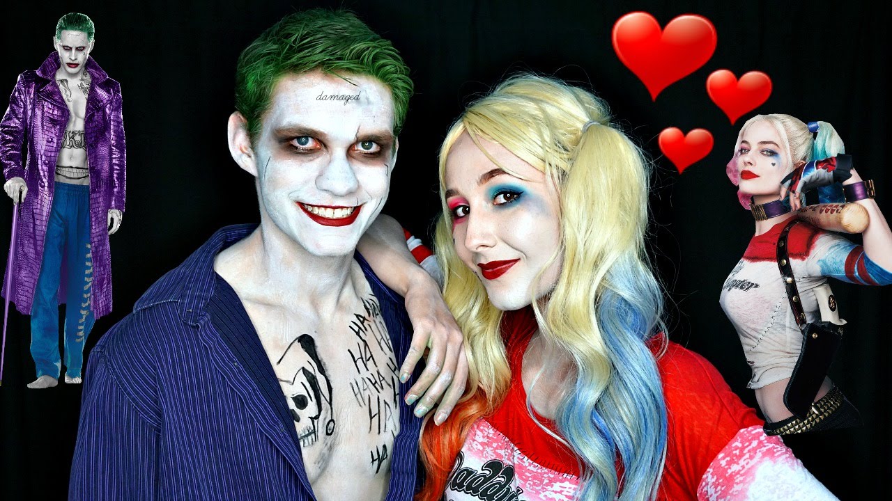 Quick Easy Jared Leto Joker Makeup Tutorial Ft Harley Quinn YouTube