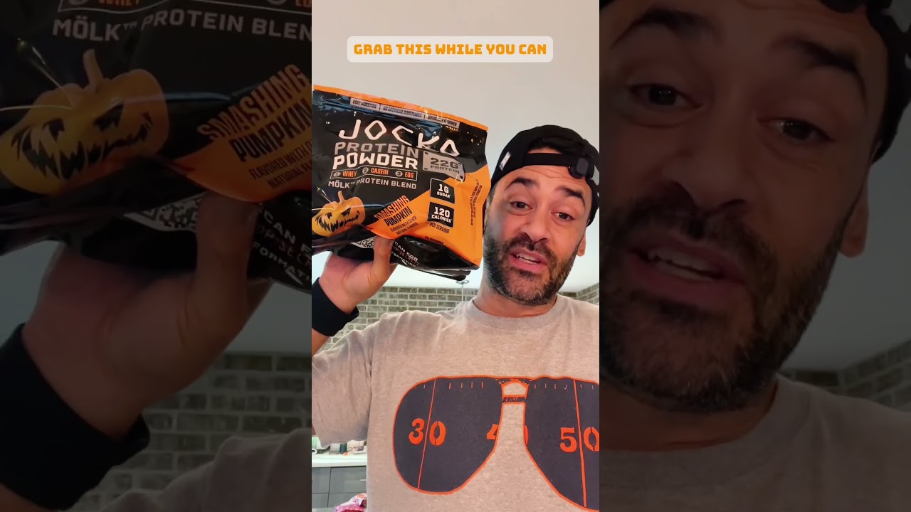 Pumpkin Spice disguised as protein powder From Jocko fuel 