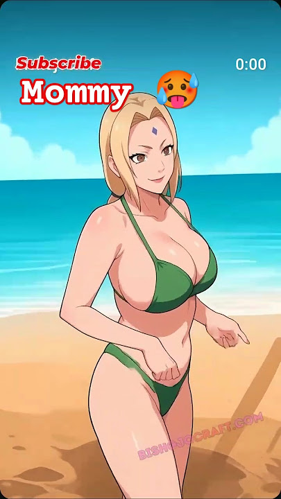 Tsunade in Swimming cosplay 🥵 Hokaga ❌ Mommy☑️#anime #hentai#ecchi #shorts