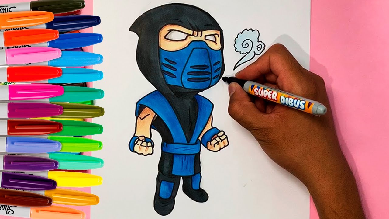 COMO DIBUJAR A SUB ZERO DE MORTAL KOMBAT PASO A PASO - thptnganamst.edu.vn