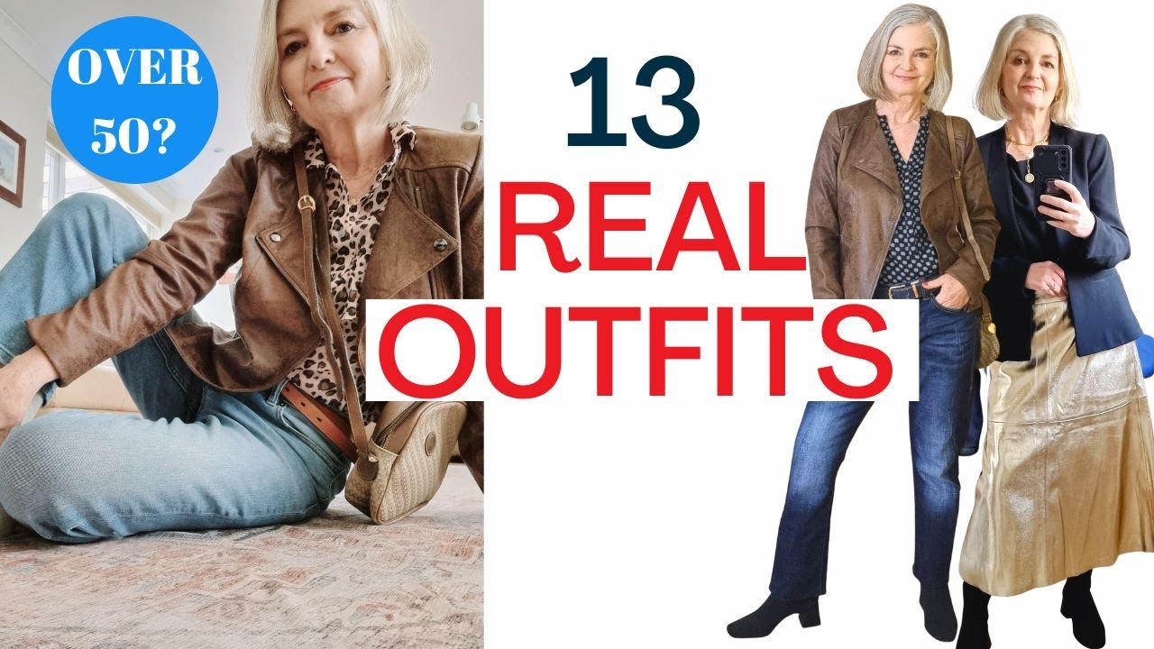 13 CASUAL OUTFITS for women Over 50 - Fall Outfit Ideas 