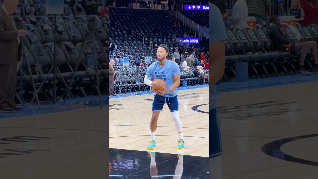 Derrick Rose Warmup Start - Grizzlies vs Hawks 12/23/23