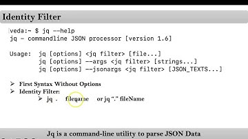 Jq Command Tutorials | Video-7| Identity Filter of Jq command| Jq Filters | By NarendraP