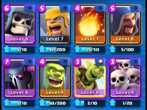 I'm gonna showing the best infinite elixir for arena 4 deck in clas...