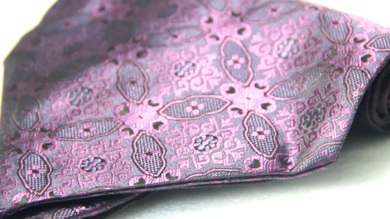 Violet Floral Ascot Tie For Men in Bangladesh
