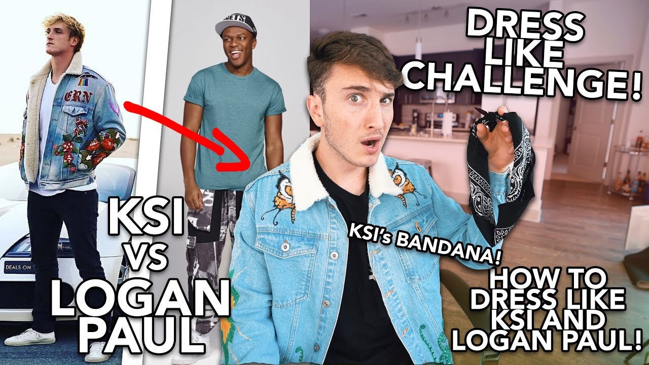 DRESS LIKE LOGAN PAUL VS KSI CHALLENGE! (Who Can Dress Better?) - YouTube