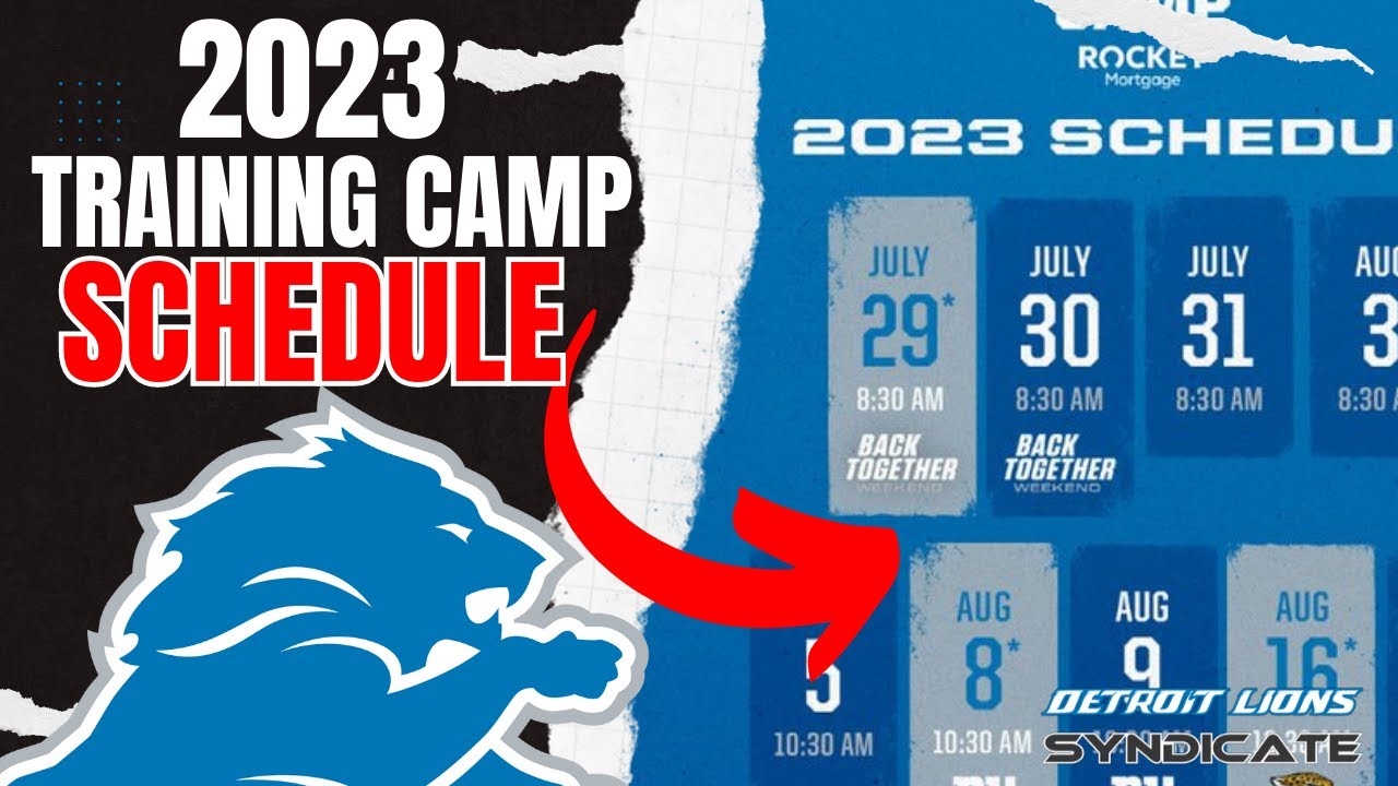 2023 Detroit Lions Training Camp Dates Revealed! - YouTube