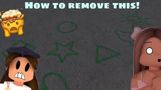 How to remove the chalk on your floor! 😳 ( Bloxburg hack! )