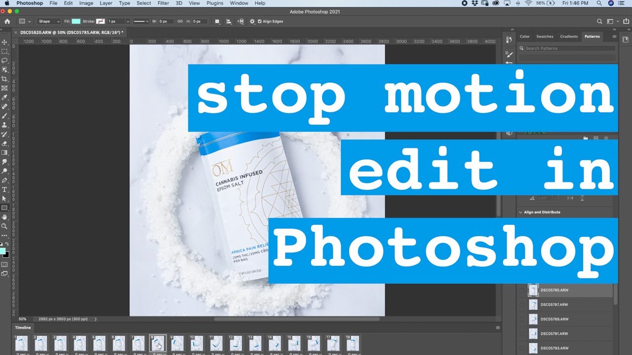 Stop Motion Edit in Photoshop - Product Photography