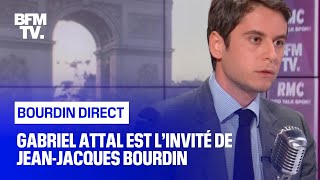 Gabriel Attal face à Jean-Jacques Bourdin en direct