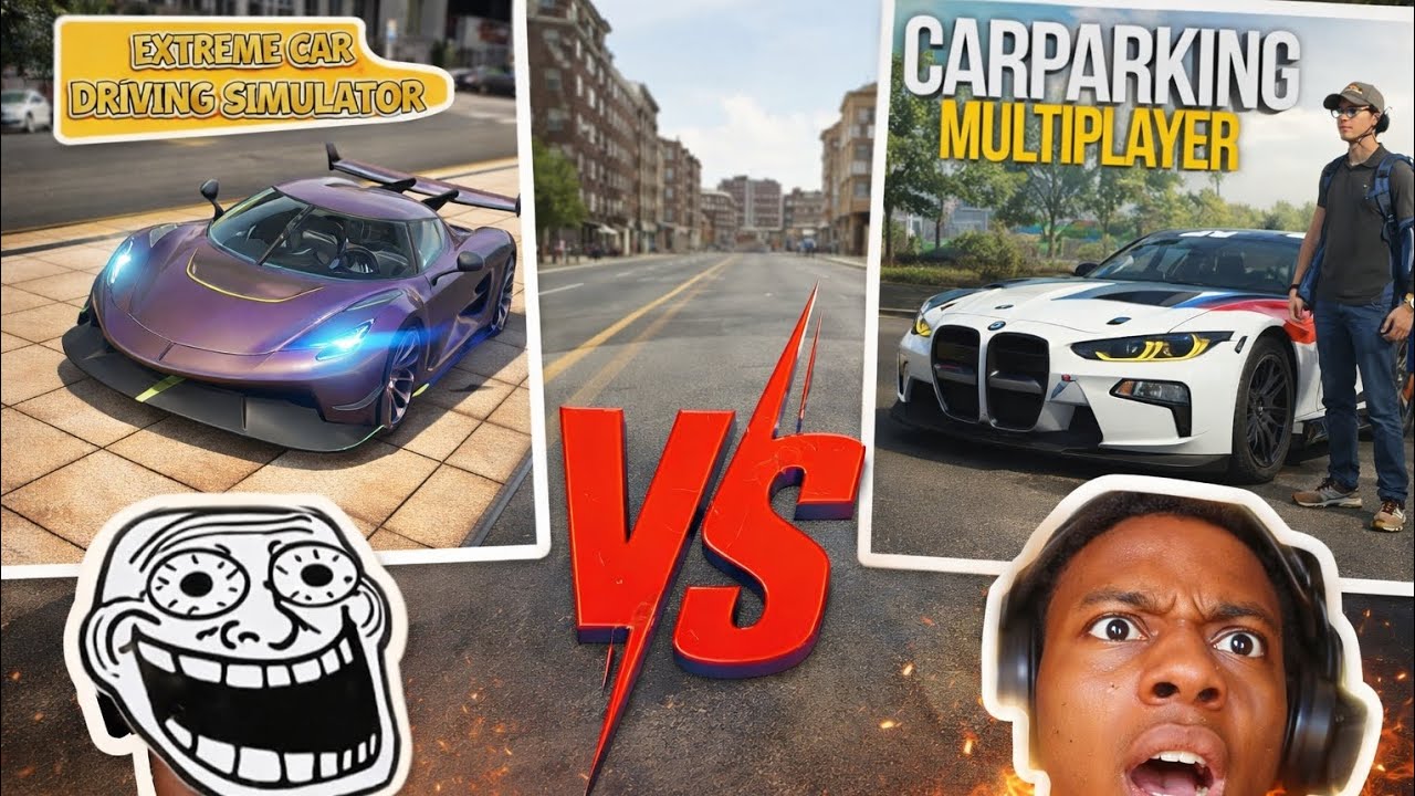 Экстремальный симулятор вождения автомобиля против многопользовательской игры с парковкой 🤯🤯😱 Все...