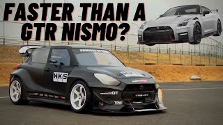 HKS TRB-04 Suzuki Swift faster than R35 GTR Nismo